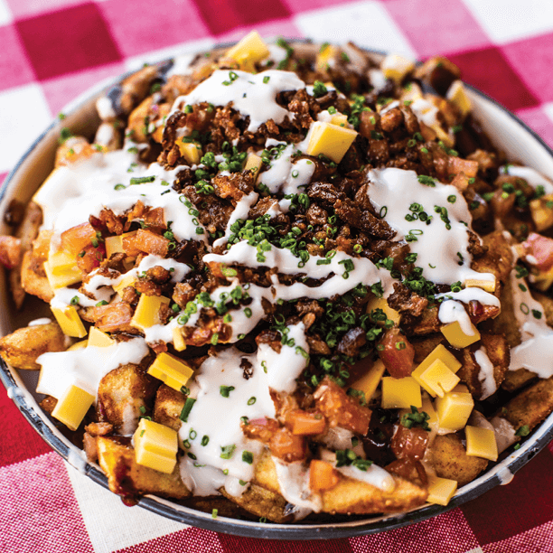 vEEF Bacon Bits with Loaded Fries